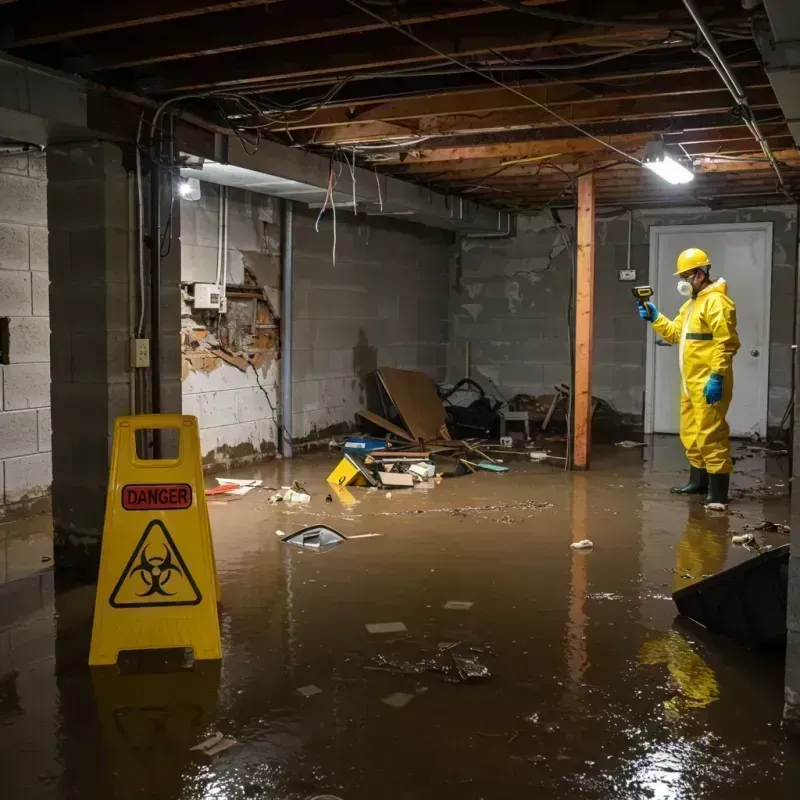 Flooded Basement Electrical Hazard in Rice County, MN Property